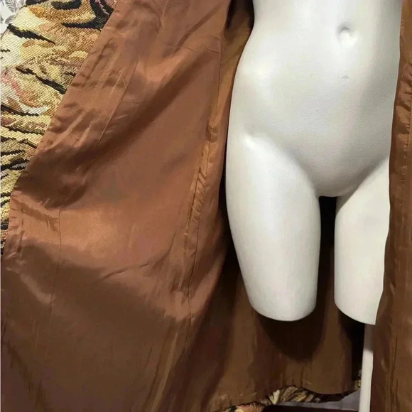 Donna Vinci Couture Tiger Print Long Coat-Size 14 Animal Print Statement Jacket - Picture 12 of 16